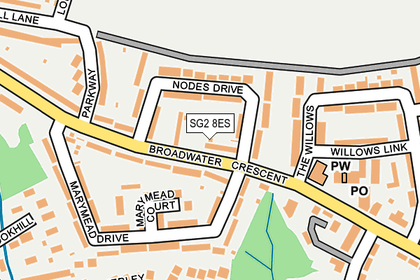 SG2 8ES map - OS OpenMap – Local (Ordnance Survey)