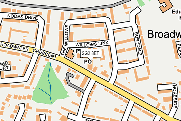 SG2 8ET map - OS OpenMap – Local (Ordnance Survey)