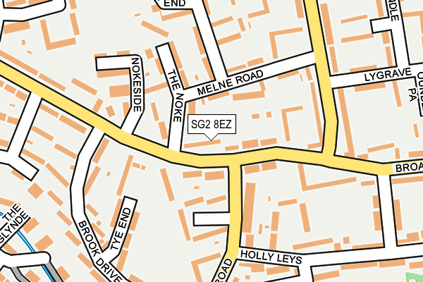 SG2 8EZ map - OS OpenMap – Local (Ordnance Survey)