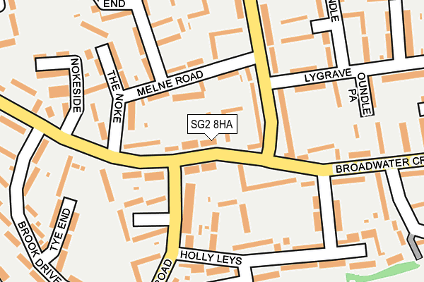 SG2 8HA map - OS OpenMap – Local (Ordnance Survey)