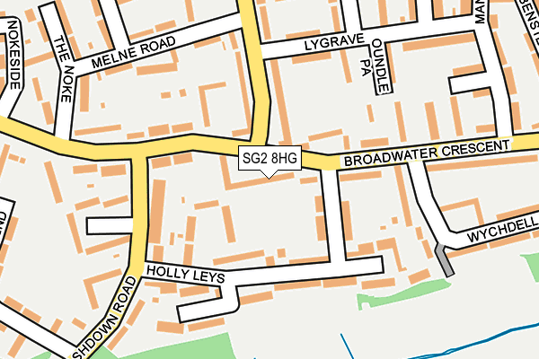 SG2 8HG map - OS OpenMap – Local (Ordnance Survey)