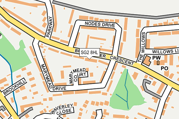 SG2 8HL map - OS OpenMap – Local (Ordnance Survey)