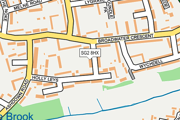 SG2 8HX map - OS OpenMap – Local (Ordnance Survey)