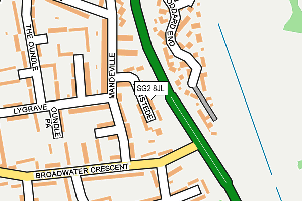 SG2 8JL map - OS OpenMap – Local (Ordnance Survey)