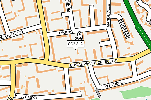SG2 8LA map - OS OpenMap – Local (Ordnance Survey)