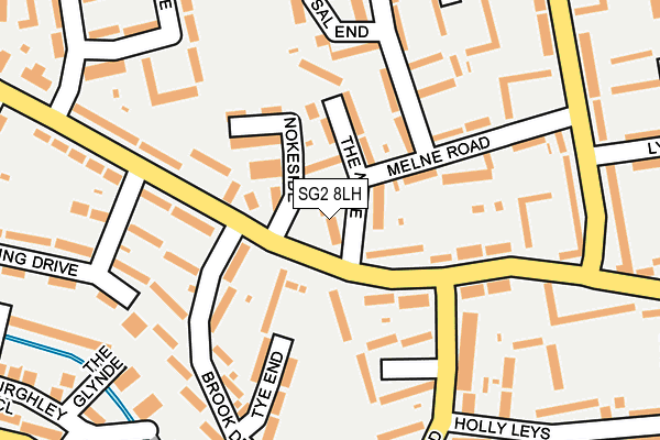 SG2 8LH map - OS OpenMap – Local (Ordnance Survey)