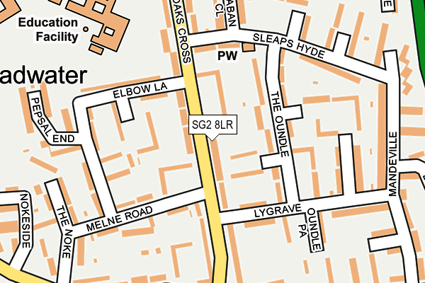 SG2 8LR map - OS OpenMap – Local (Ordnance Survey)