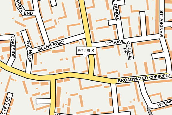 SG2 8LS map - OS OpenMap – Local (Ordnance Survey)