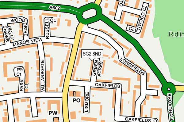 SG2 8ND map - OS OpenMap – Local (Ordnance Survey)