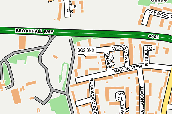 SG2 8NX map - OS OpenMap – Local (Ordnance Survey)