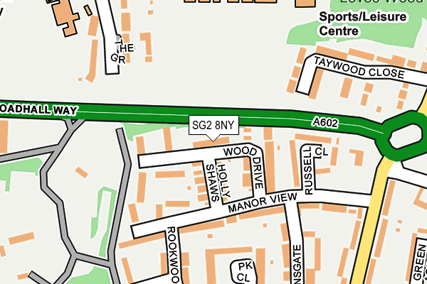 SG2 8NY map - OS OpenMap – Local (Ordnance Survey)