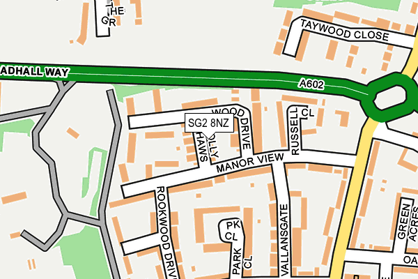 SG2 8NZ map - OS OpenMap – Local (Ordnance Survey)