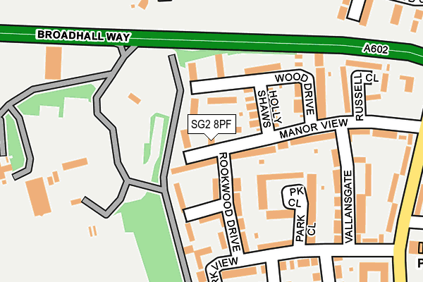 SG2 8PF map - OS OpenMap – Local (Ordnance Survey)