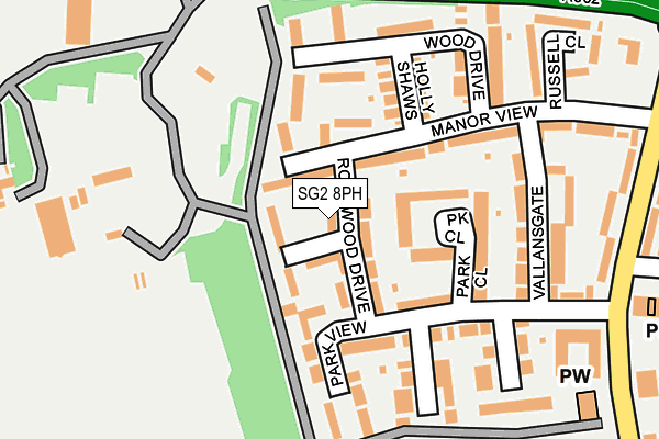SG2 8PH map - OS OpenMap – Local (Ordnance Survey)