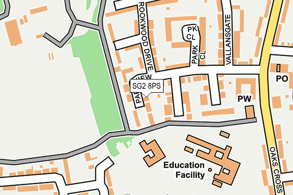 SG2 8PS map - OS OpenMap – Local (Ordnance Survey)