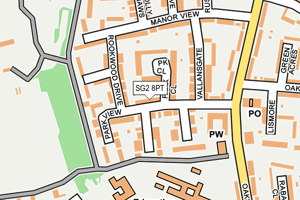 SG2 8PT map - OS OpenMap – Local (Ordnance Survey)