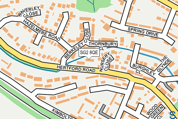 SG2 8QE map - OS OpenMap – Local (Ordnance Survey)