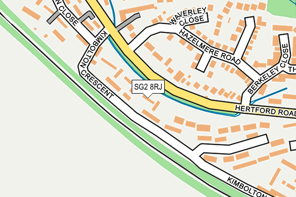 SG2 8RJ map - OS OpenMap – Local (Ordnance Survey)