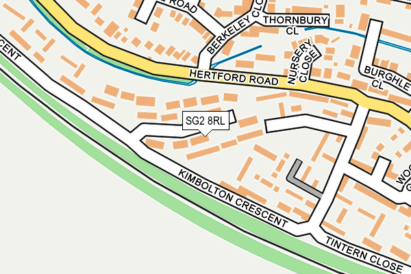 SG2 8RL map - OS OpenMap – Local (Ordnance Survey)