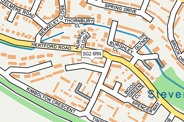 SG2 8RN map - OS OpenMap – Local (Ordnance Survey)