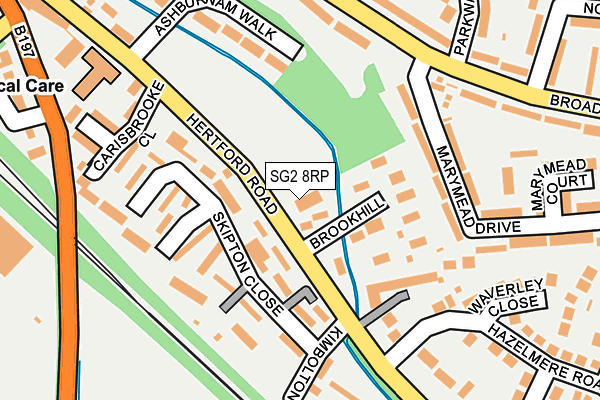SG2 8RP map - OS OpenMap – Local (Ordnance Survey)