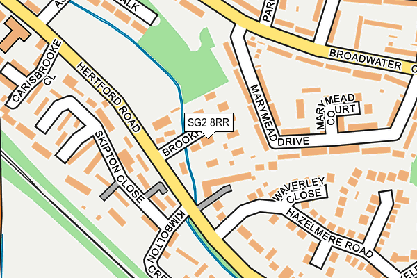 SG2 8RR map - OS OpenMap – Local (Ordnance Survey)