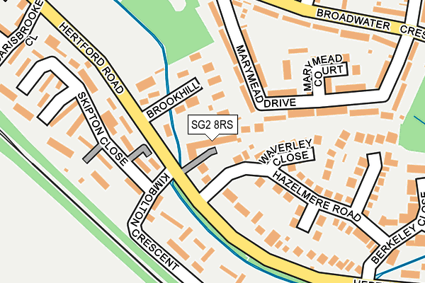 SG2 8RS map - OS OpenMap – Local (Ordnance Survey)