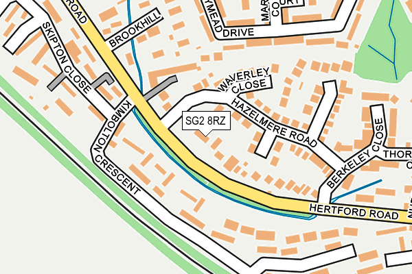 SG2 8RZ map - OS OpenMap – Local (Ordnance Survey)