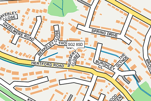 SG2 8SD map - OS OpenMap – Local (Ordnance Survey)