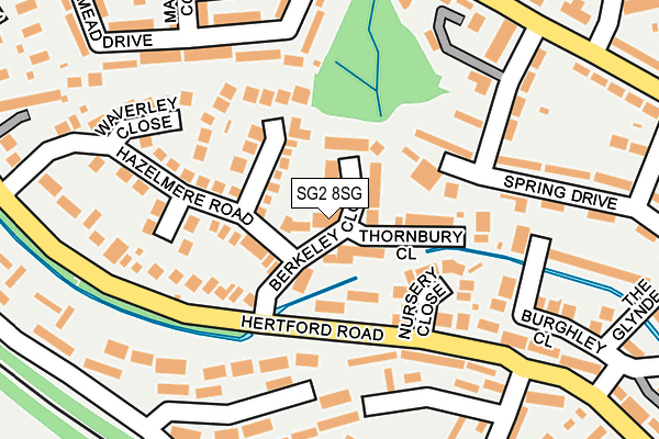 SG2 8SG map - OS OpenMap – Local (Ordnance Survey)
