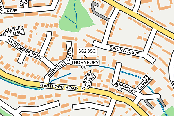 SG2 8SQ map - OS OpenMap – Local (Ordnance Survey)