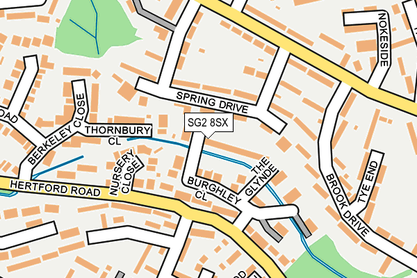 SG2 8SX map - OS OpenMap – Local (Ordnance Survey)
