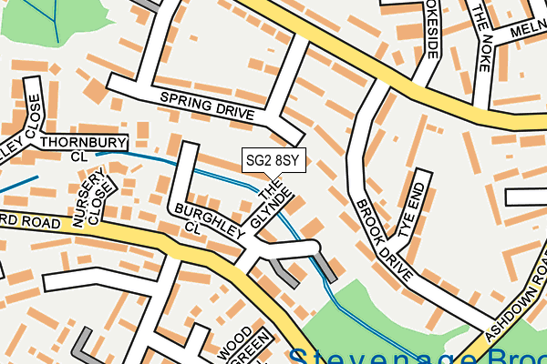SG2 8SY map - OS OpenMap – Local (Ordnance Survey)