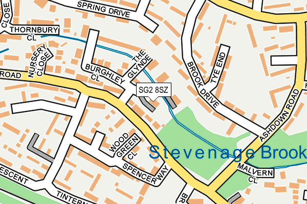 SG2 8SZ map - OS OpenMap – Local (Ordnance Survey)