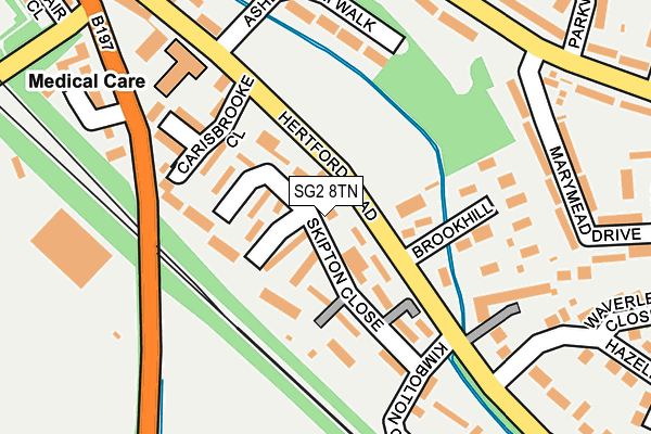 SG2 8TN map - OS OpenMap – Local (Ordnance Survey)