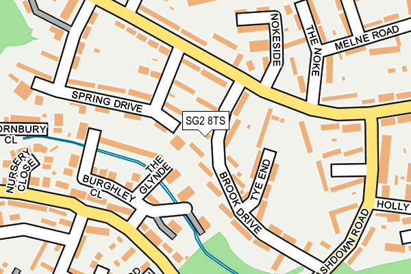 SG2 8TS map - OS OpenMap – Local (Ordnance Survey)