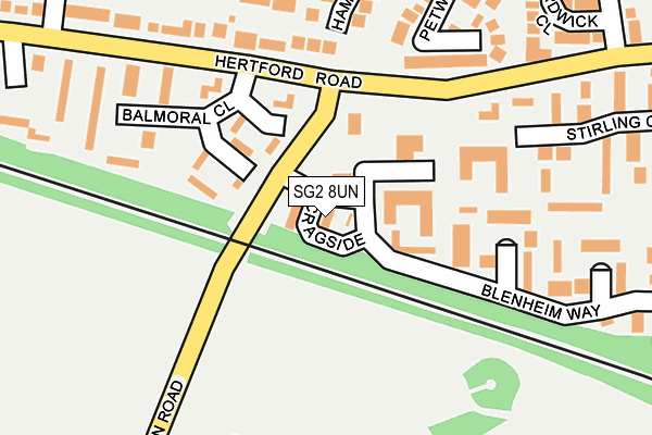 SG2 8UN map - OS OpenMap – Local (Ordnance Survey)