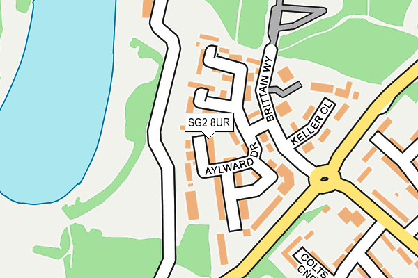 SG2 8UR map - OS OpenMap – Local (Ordnance Survey)