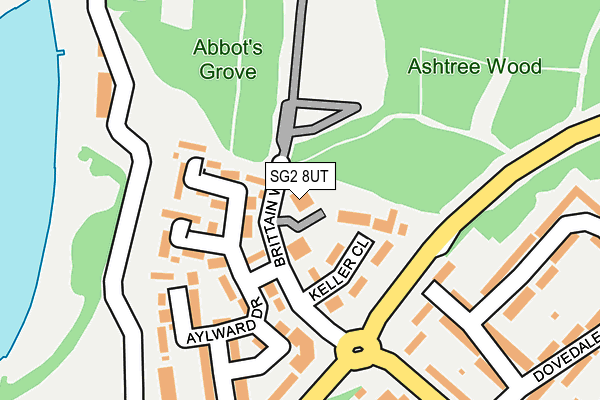 SG2 8UT map - OS OpenMap – Local (Ordnance Survey)