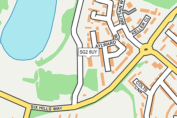 SG2 8UY map - OS OpenMap – Local (Ordnance Survey)