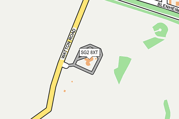 SG2 8XT map - OS OpenMap – Local (Ordnance Survey)