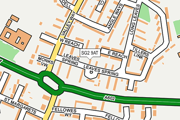 SG2 9AT map - OS OpenMap – Local (Ordnance Survey)