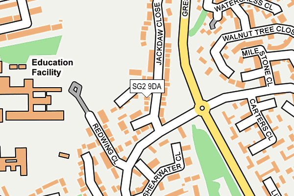 SG2 9DA map - OS OpenMap – Local (Ordnance Survey)