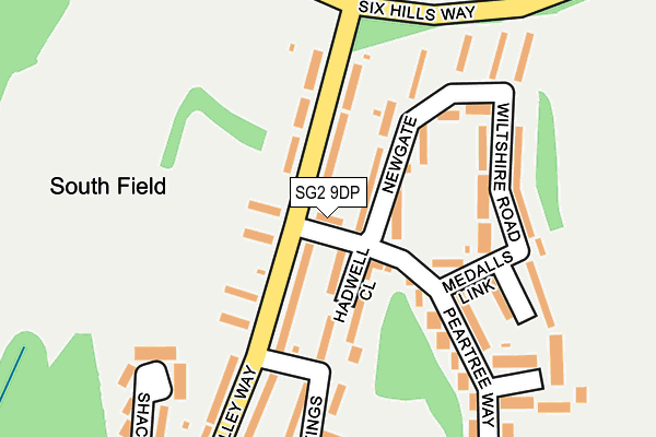 SG2 9DP map - OS OpenMap – Local (Ordnance Survey)