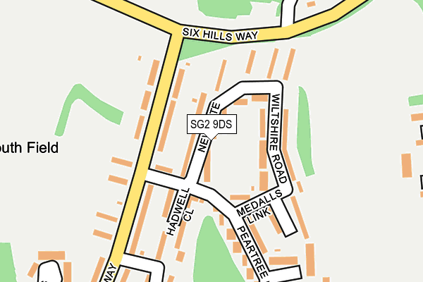 SG2 9DS map - OS OpenMap – Local (Ordnance Survey)