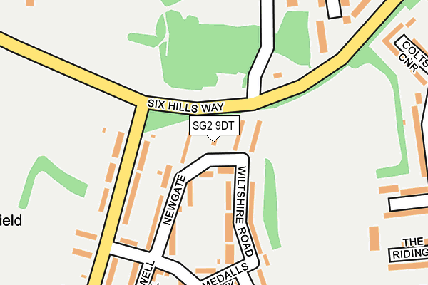 SG2 9DT map - OS OpenMap – Local (Ordnance Survey)