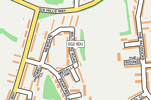 SG2 9DU map - OS OpenMap – Local (Ordnance Survey)