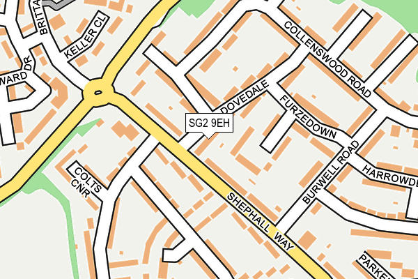 SG2 9EH map - OS OpenMap – Local (Ordnance Survey)