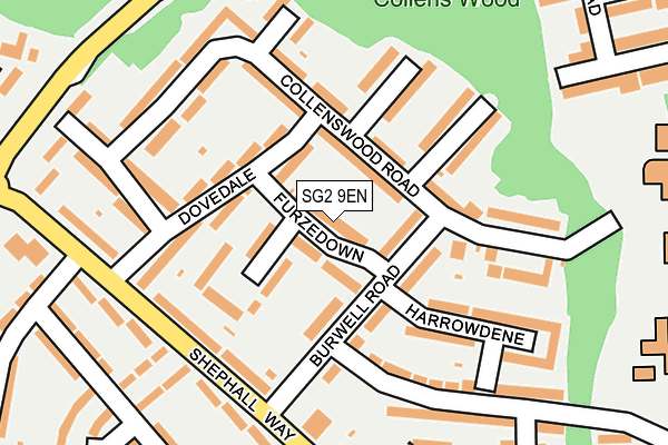 SG2 9EN map - OS OpenMap – Local (Ordnance Survey)