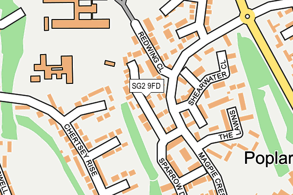 SG2 9FD map - OS OpenMap – Local (Ordnance Survey)